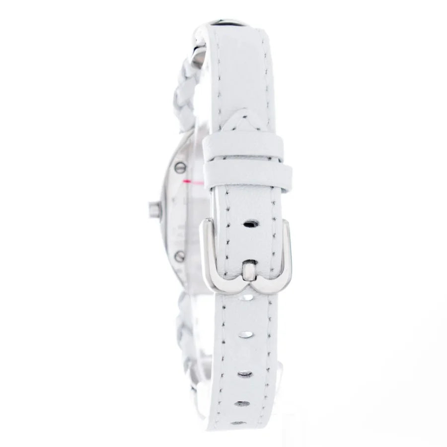 Laura Biagiotti White Leather Dress Watch