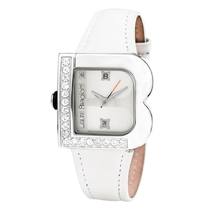 Laura Biagiotti White Leather Dress Watch