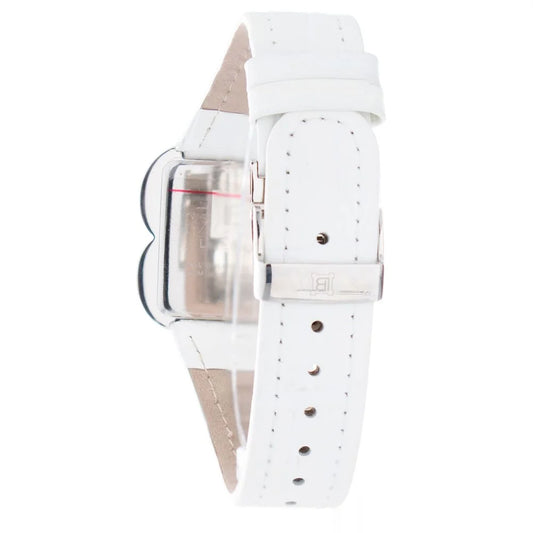 Laura Biagiotti White Leather Dress Watch