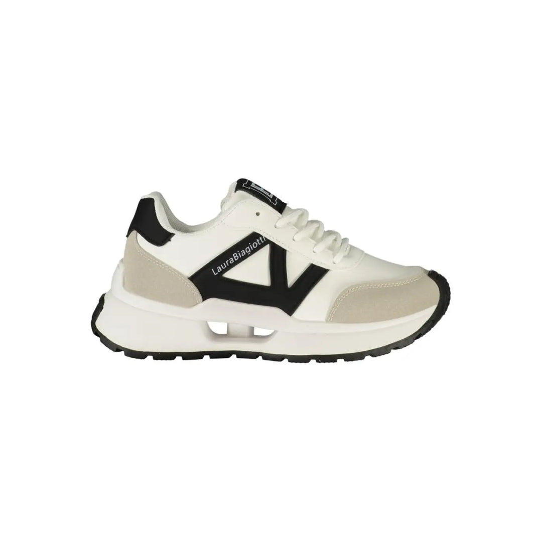 Laura Biagiotti White Polyurethane Women’s Sneaker