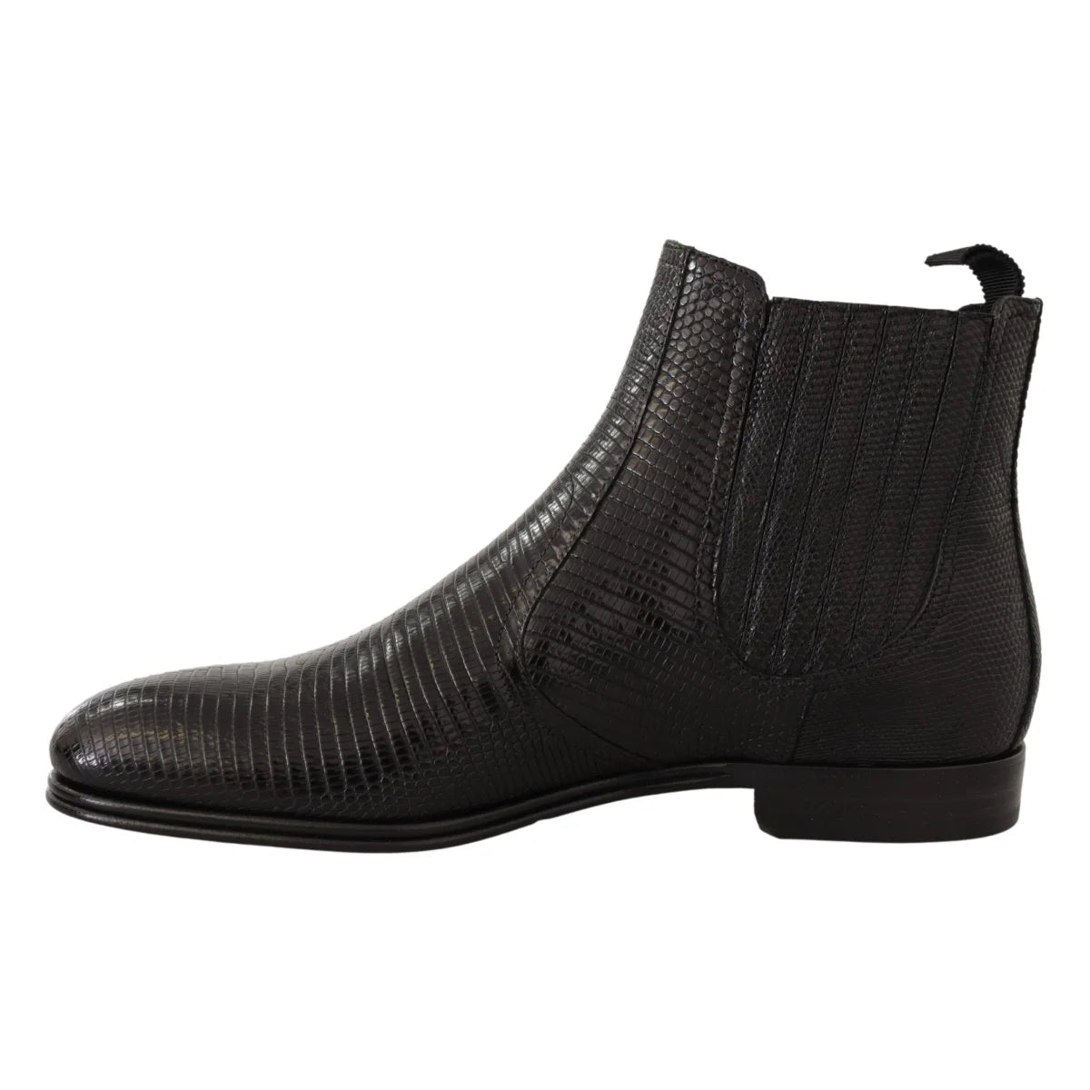 Leather Gabbana Black Exotic Lizard Derby Boots Unleashed Dolce &