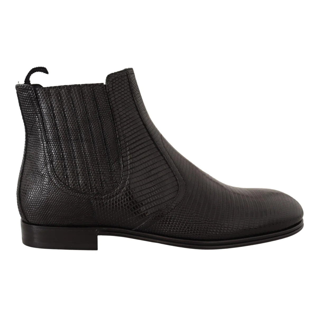 Leather Gabbana Black Exotic Lizard Derby Boots Unleashed Dolce &