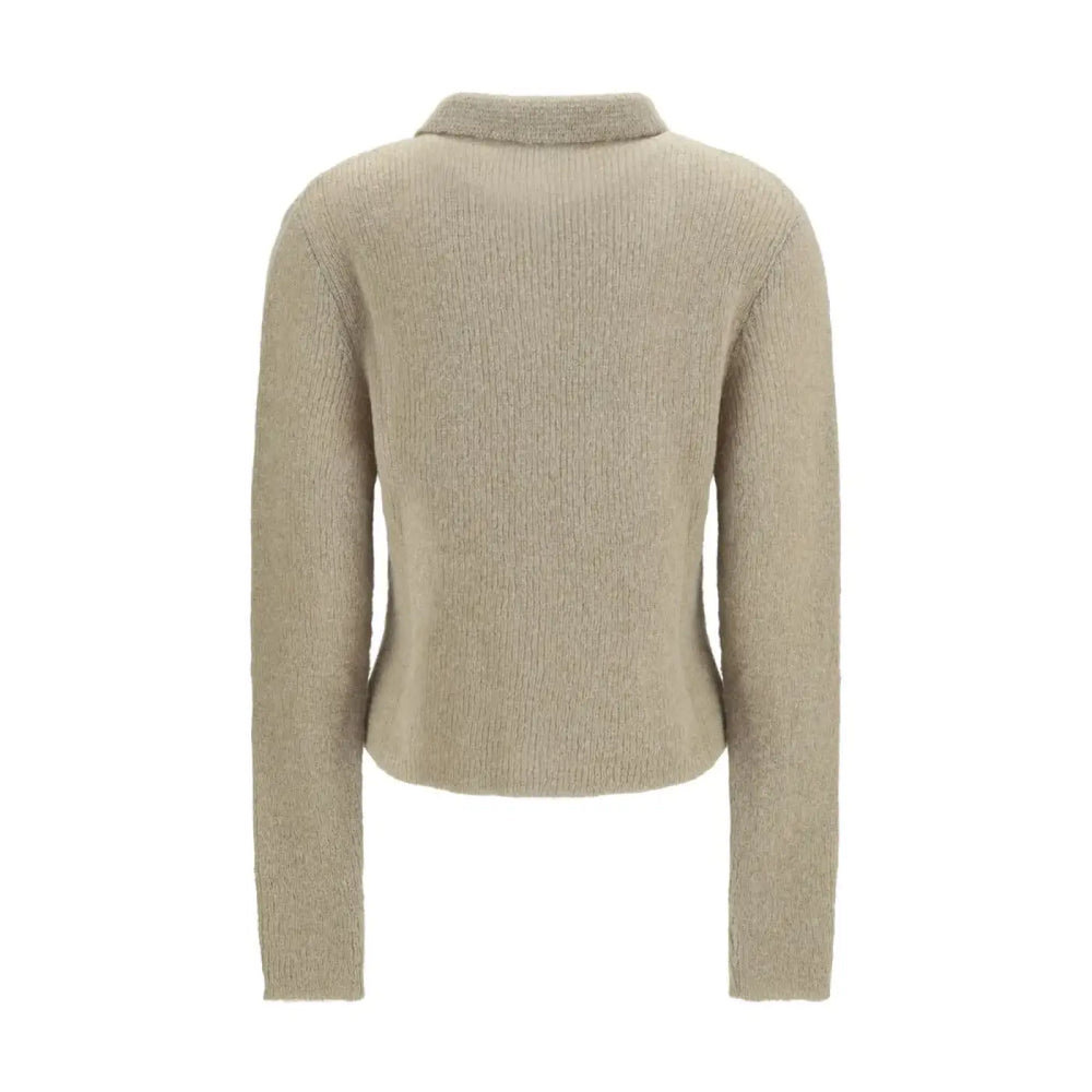 Our Legacy Beige Alpaca Vicugna Pacos Polo Shirt