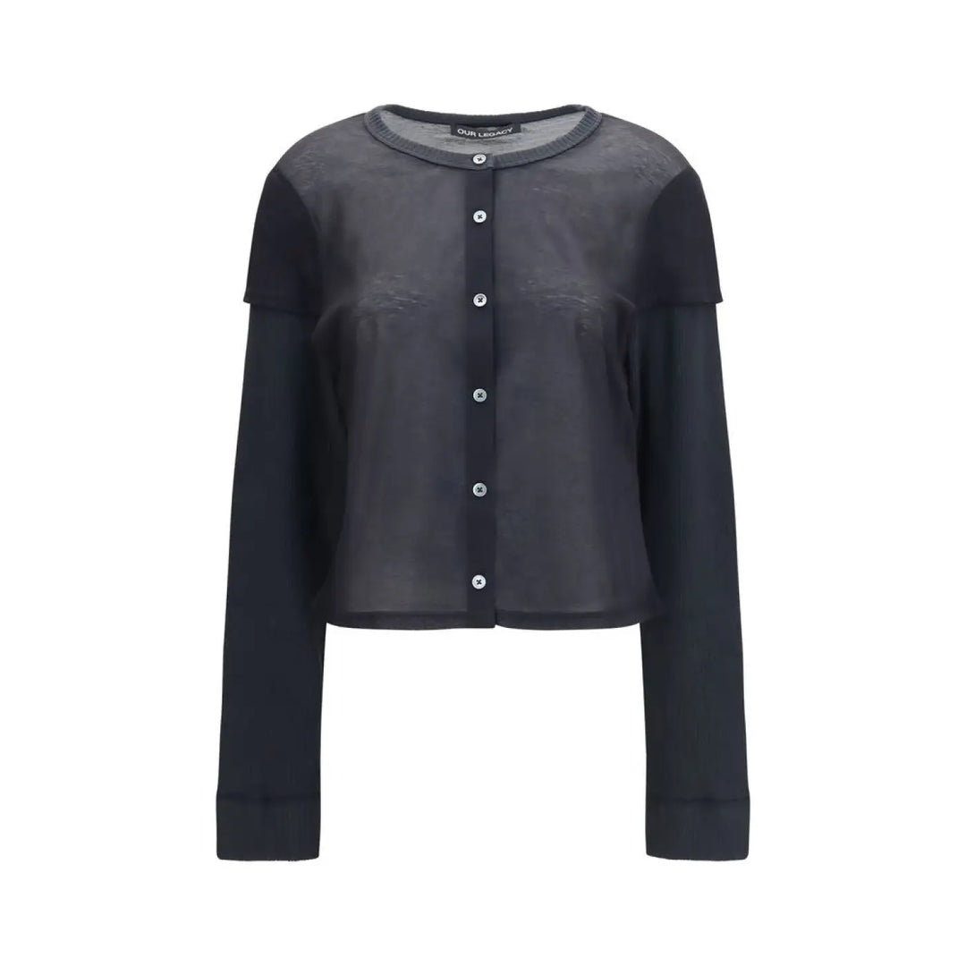 Our Legacy Black Cotton Cardigan