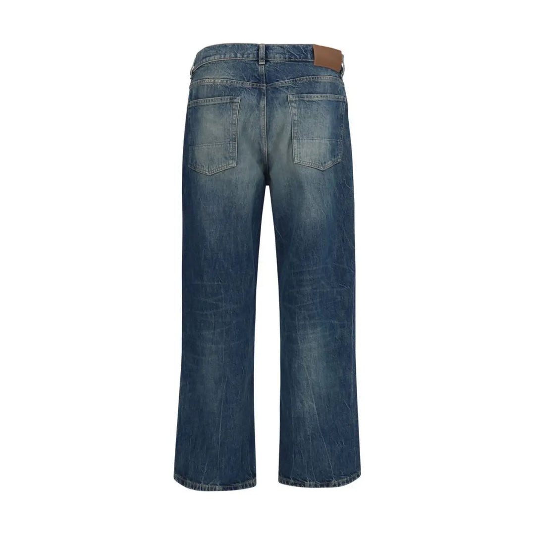 Our Legacy Blue Cotton Relaxed Fit Jeans