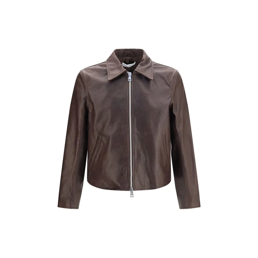 Our Legacy Brown Calf Leather Bos Taurus Jacket