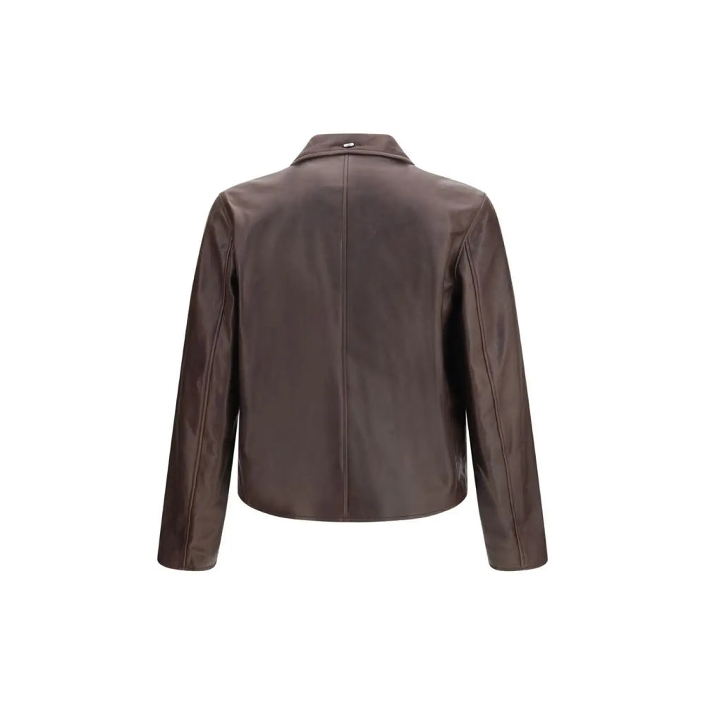 Our Legacy Brown Calf Leather Bos Taurus Jacket