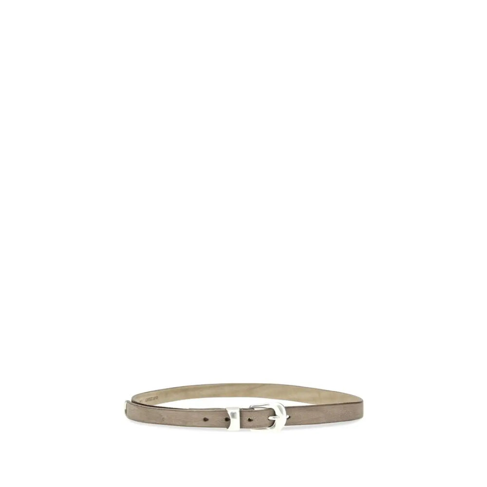 Our Legacy Brown Calf Leather Bos Taurus Thin Belt