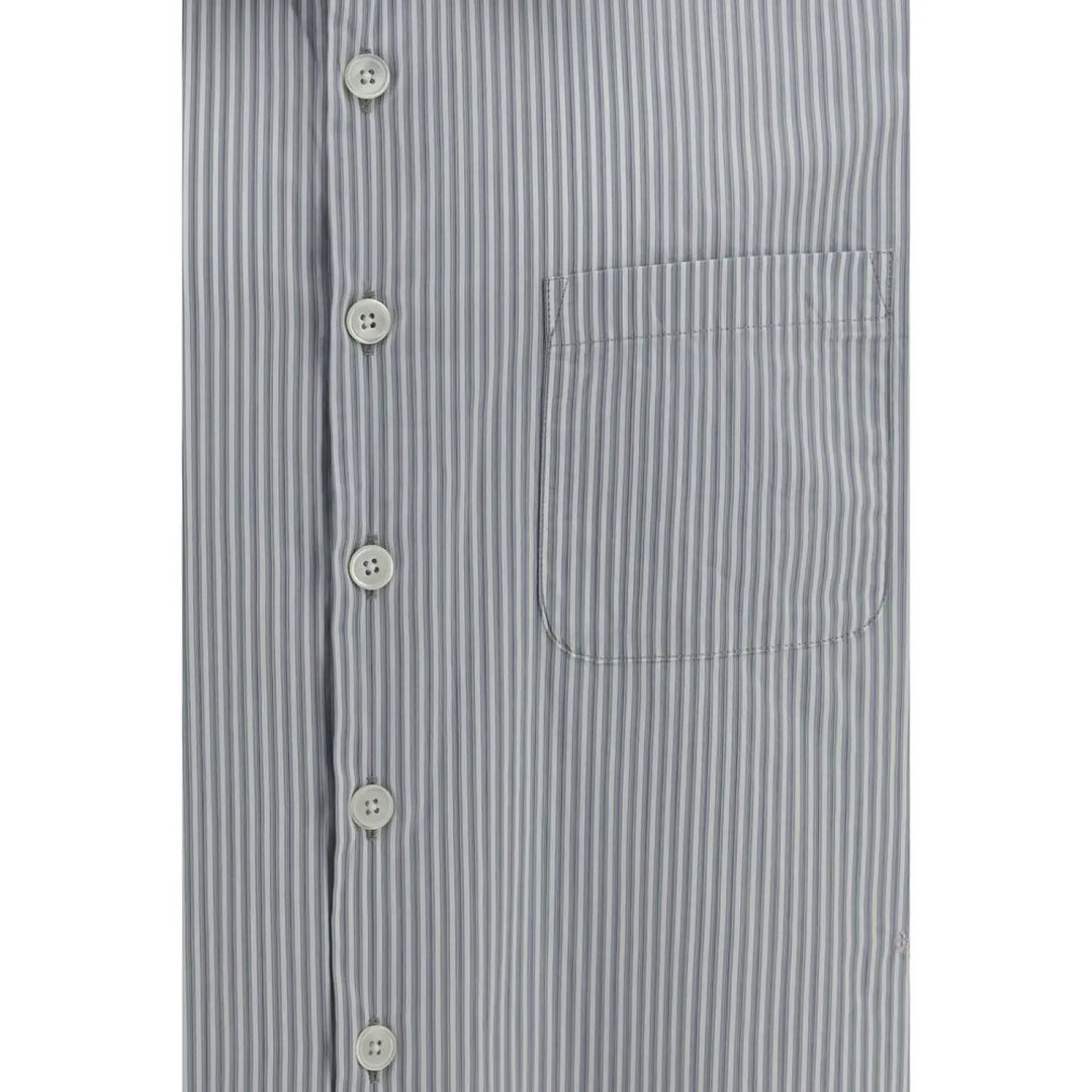 Our Legacy Gray Cotton Pattern Shirt