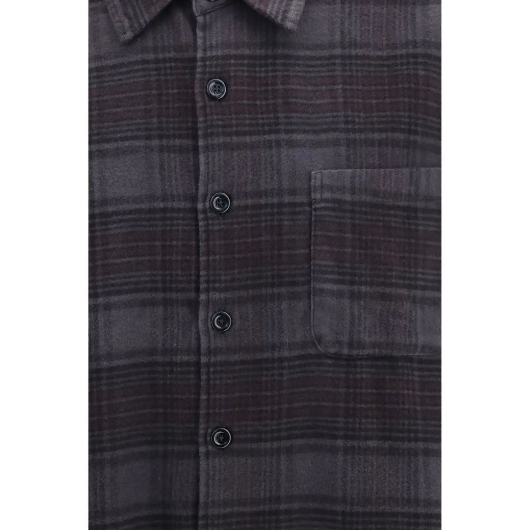 Our Legacy Gray Cotton Pattern Shirt
