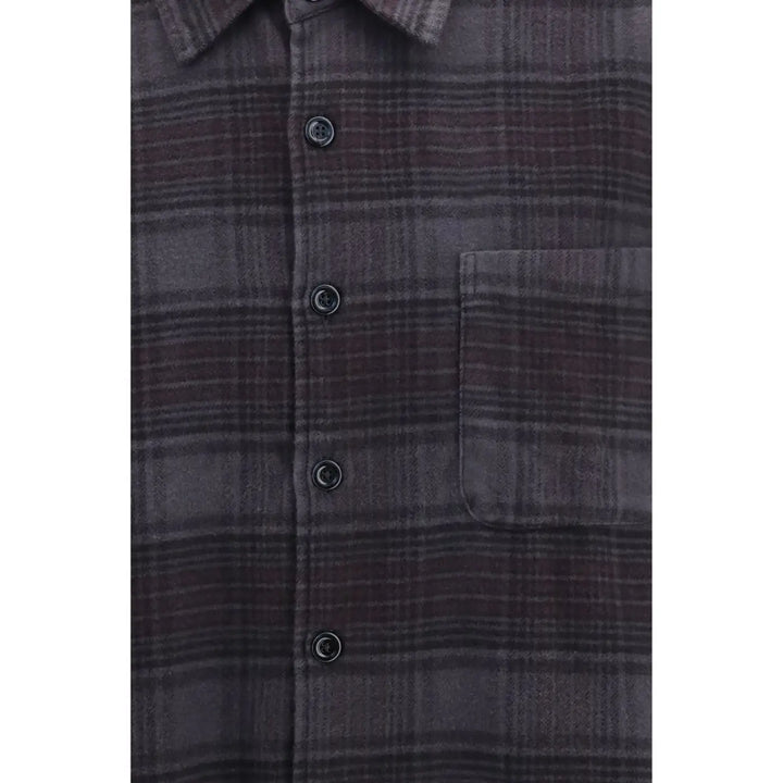 Our Legacy Gray Cotton Pattern Shirt