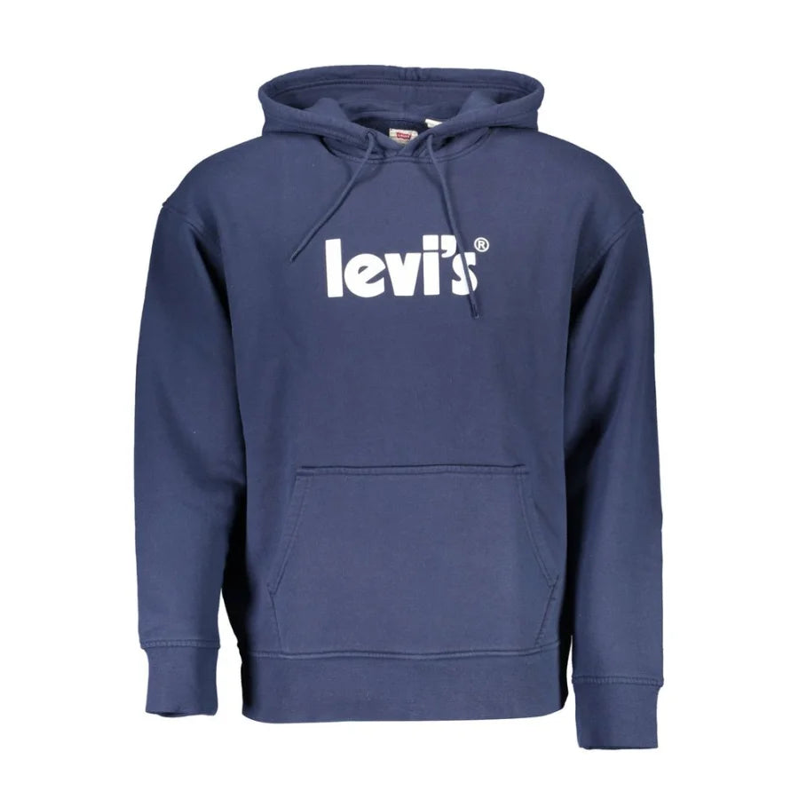 Levi’s Blue Cotton Men Sweatshirt