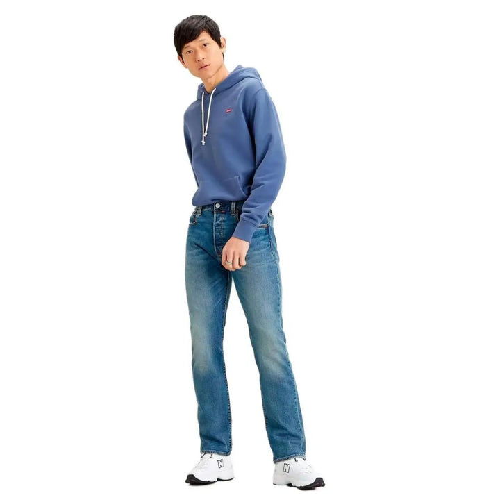 Levi’s Blue Cotton Straight-Leg Jeans