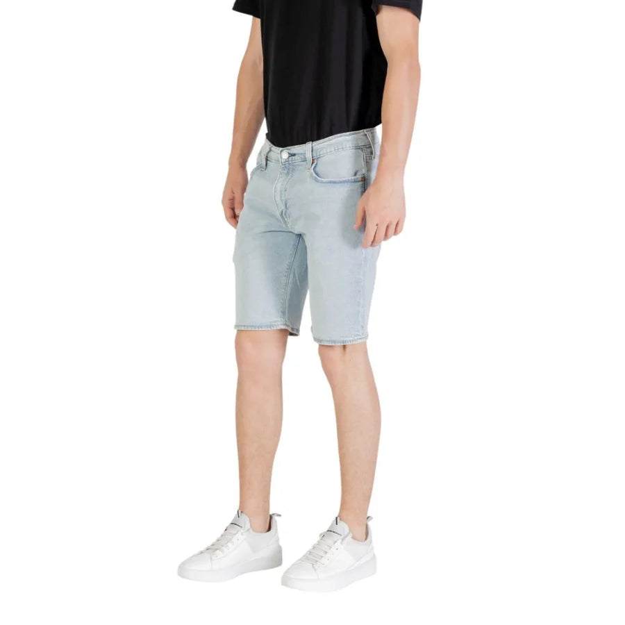 Levi’s Light Blue Cotton Bermuda Shorts