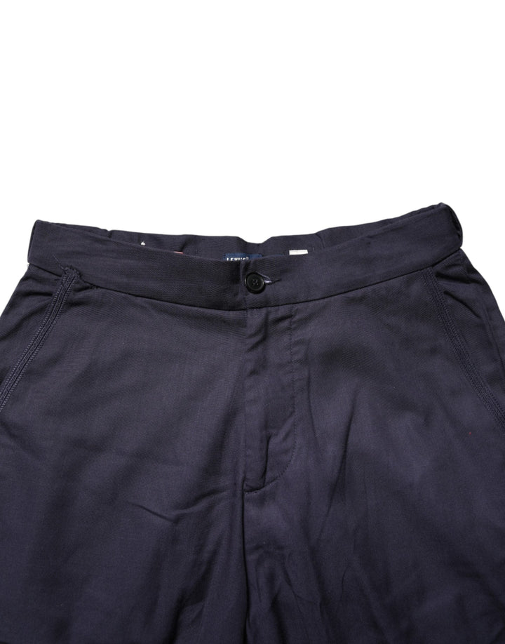 Levi’s Navy Blue Straight High Waist Chino Casual Trouser Pants