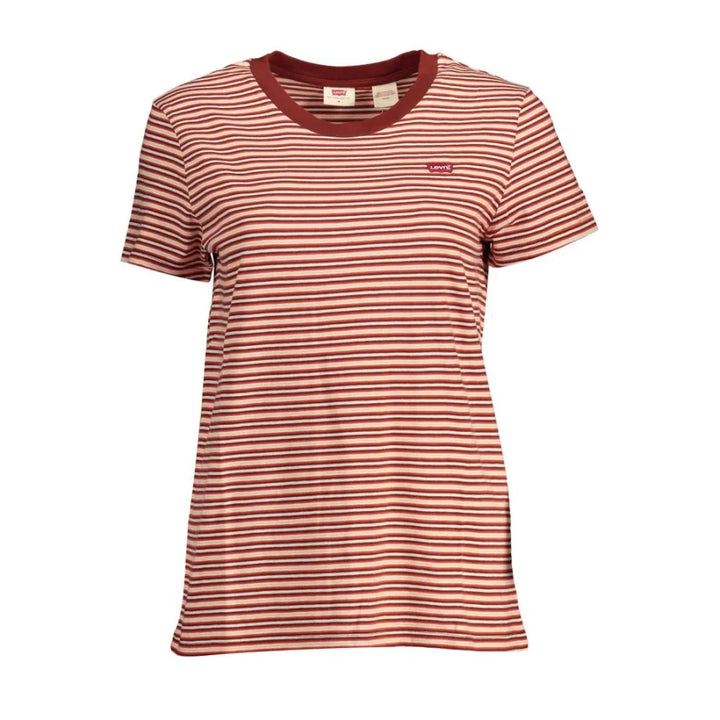 Levi’s Rosso Cotton Women T-Shirt