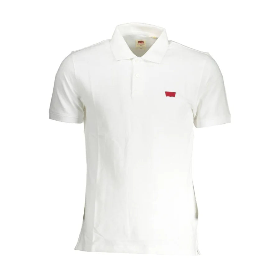 Levi’s White Cotton Men Polo