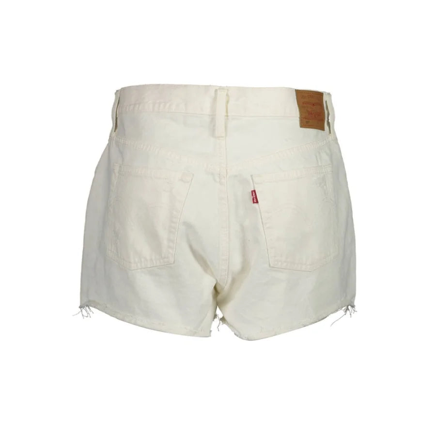 Levi’s White Cotton Women’s Shorts