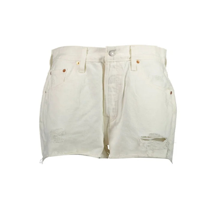 Levi’s White Cotton Women’s Shorts