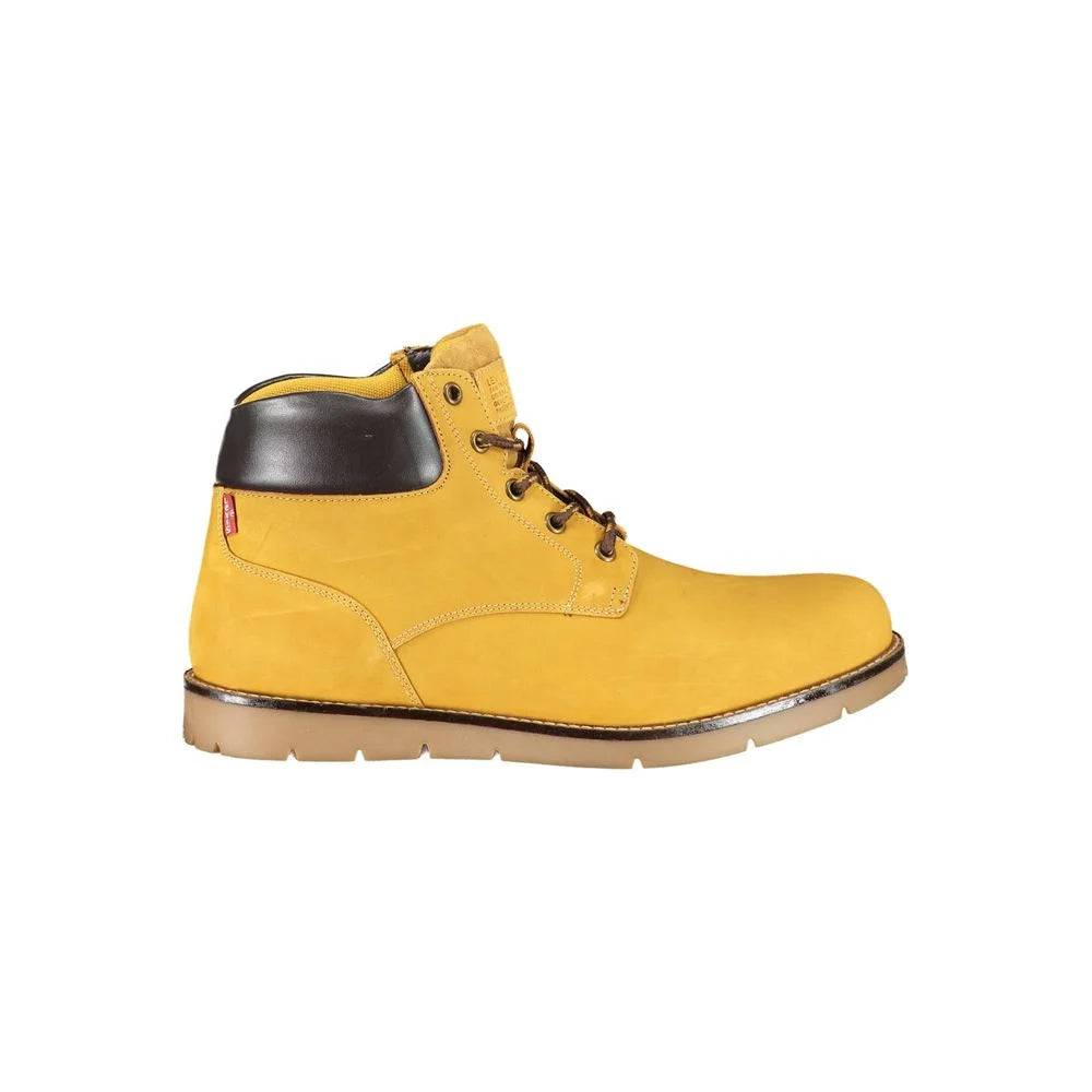 Levi’s Yellow Leather Men Ankle Boot