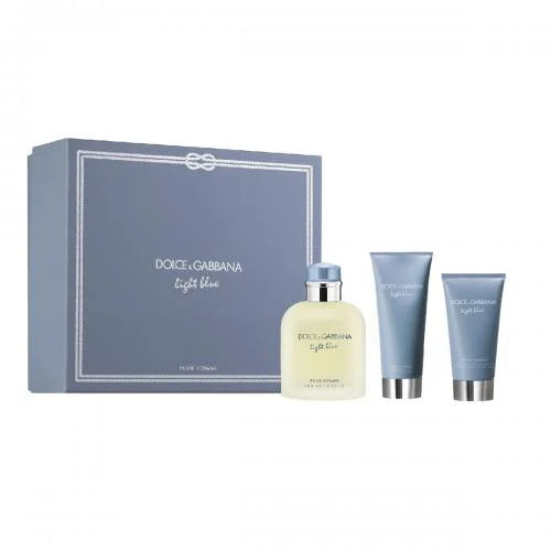 Light Blue Perfume Gift Set for Men with EDT Spray and After Shave Balm Men’s Sets Dolce & Gabbana