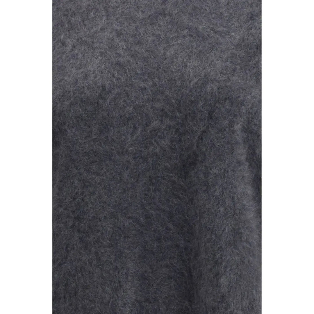 Lisa Yang Grey Cashmere Short Sleeve Sweater