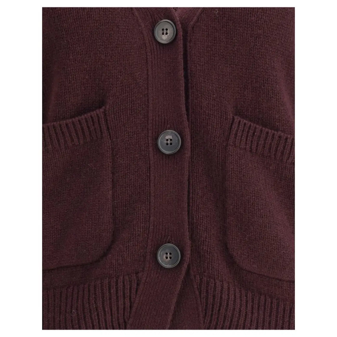 Lisa Yang Purple Cashmere Cardigan
