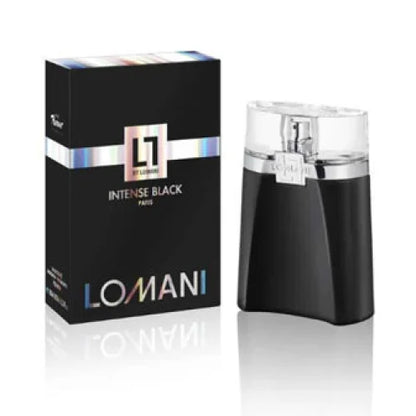 Lomani Intense Black Aromatic Woody Cologne for Bold Men Men’s