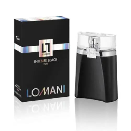 Unleash Your Bold Essence with Lomani Intense Black Aromatic Woody Fragrance Men’s Cologne