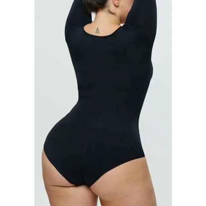 Elevate Your Style with Our Long Sleeve Shaping Bodysuit Clothing Tops Trendsi