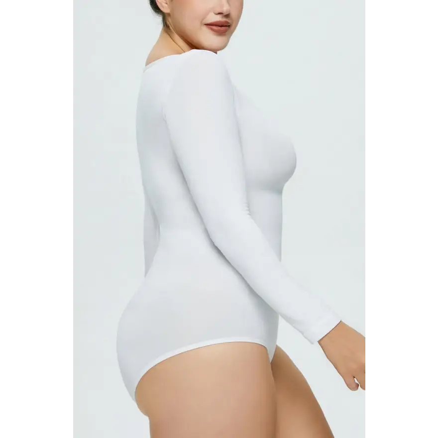 Long Sleeve Shaping Bodysuit for Effortless Confidence Clothing Tops Trendsi