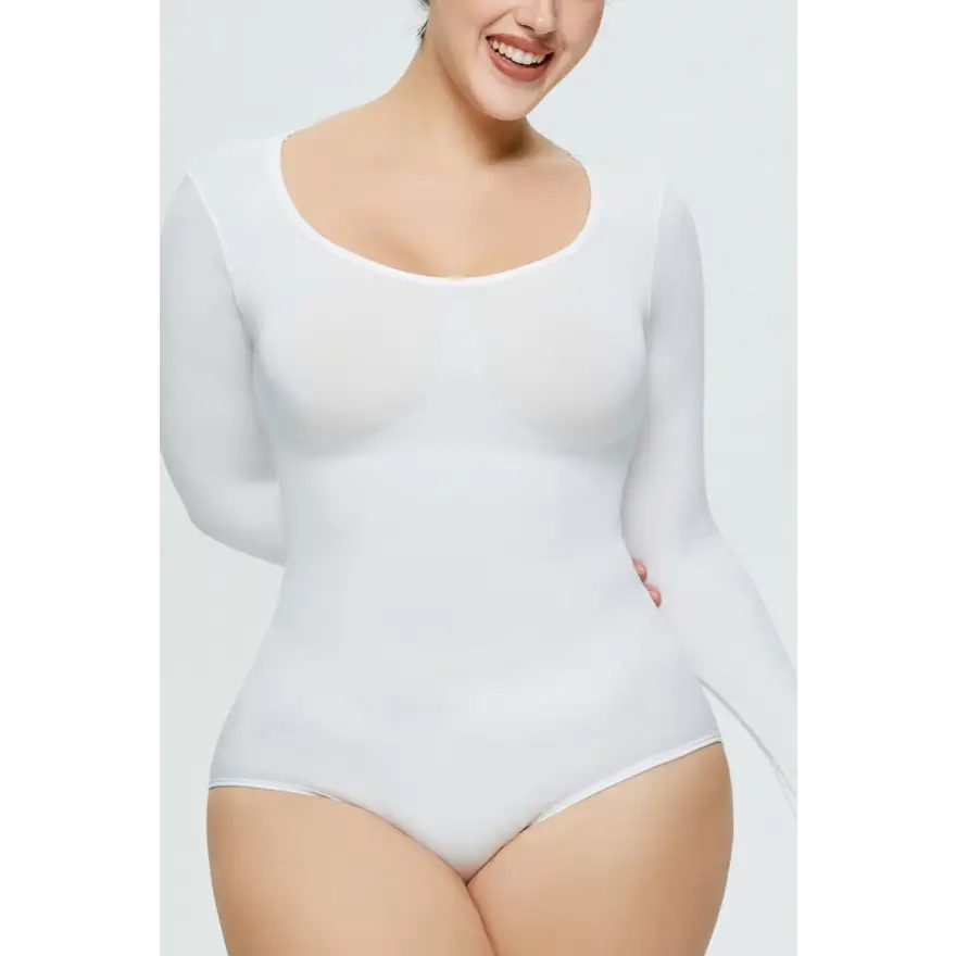 Long Sleeve Shaping Bodysuit for Effortless Confidence Clothing Tops Trendsi