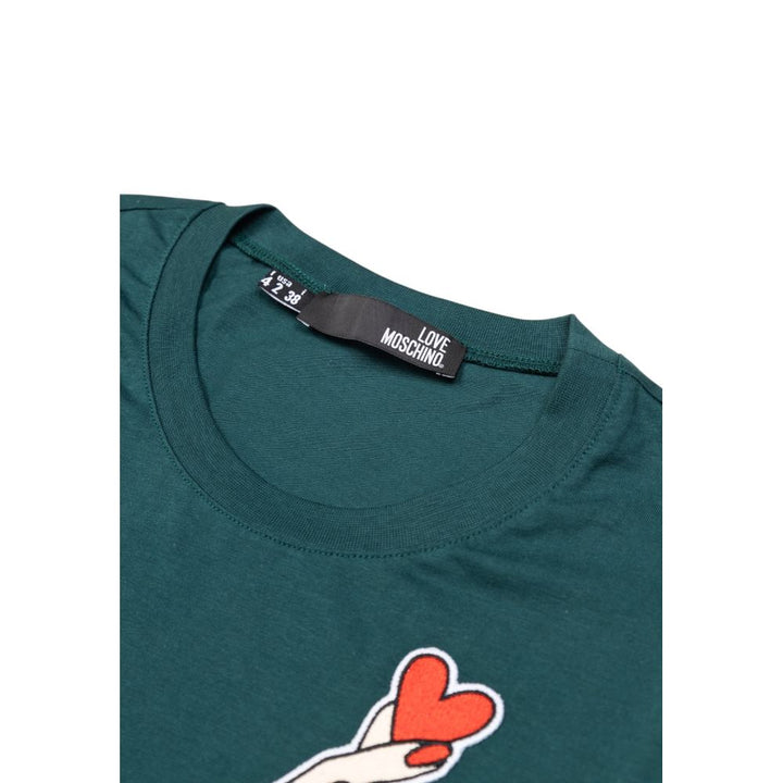 Love Moschino - Black Cotton T-Shirt