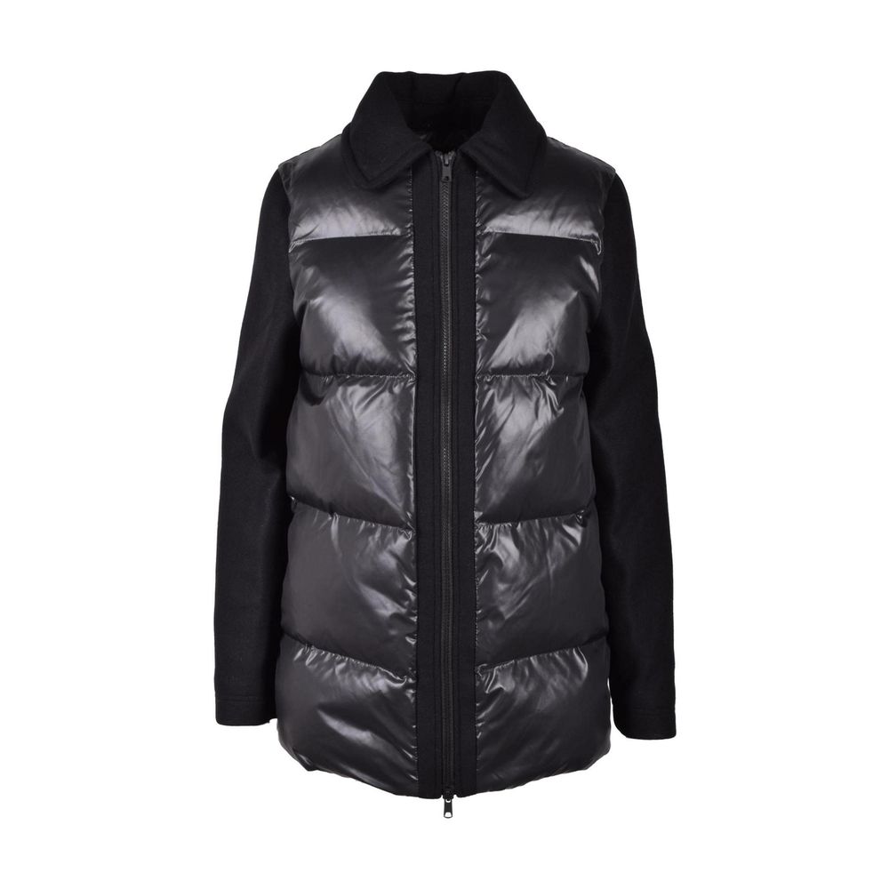 Love Moschino - Black Polyester Full-Length Jacket