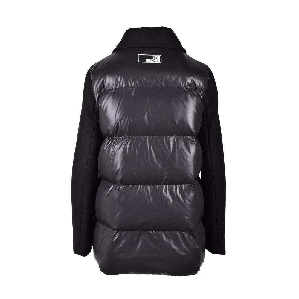 Love Moschino - Black Polyester Full-Length Jacket