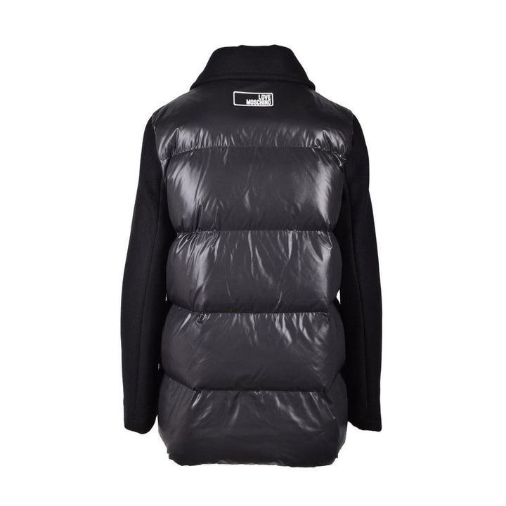 Love Moschino - Black Polyester Full-Length Jacket