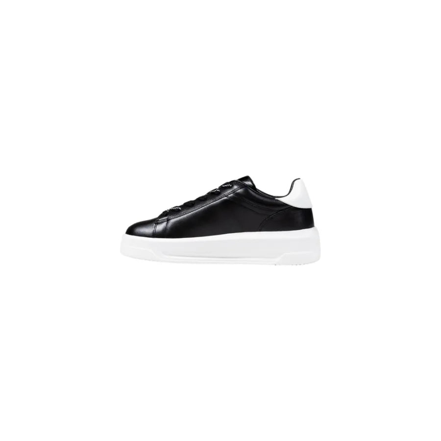Love Moschino Black And White Synthetic Chunky Sneakers