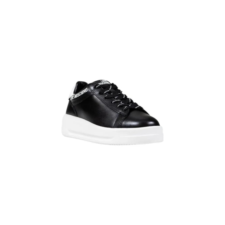 Love Moschino Black And White Synthetic Chunky Sneakers