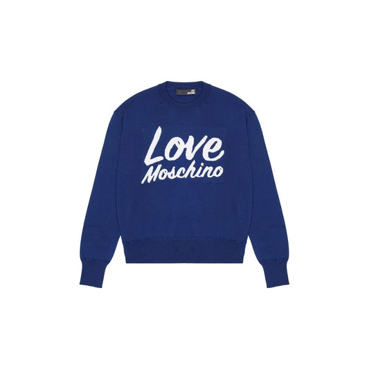 Love Moschino Blue Sweater Model LOVMAGDAAF1ST0709045 for Women