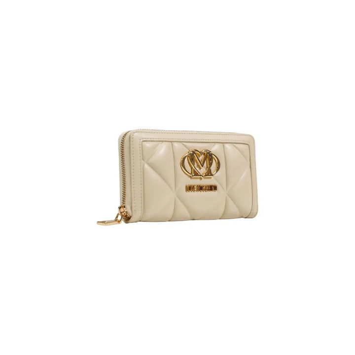 Love Moschino Cream Artificial Leather Wallet
