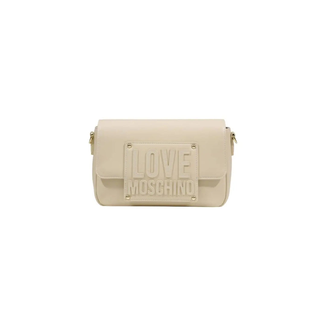 Love Moschino Cream Polyethylene Handbag