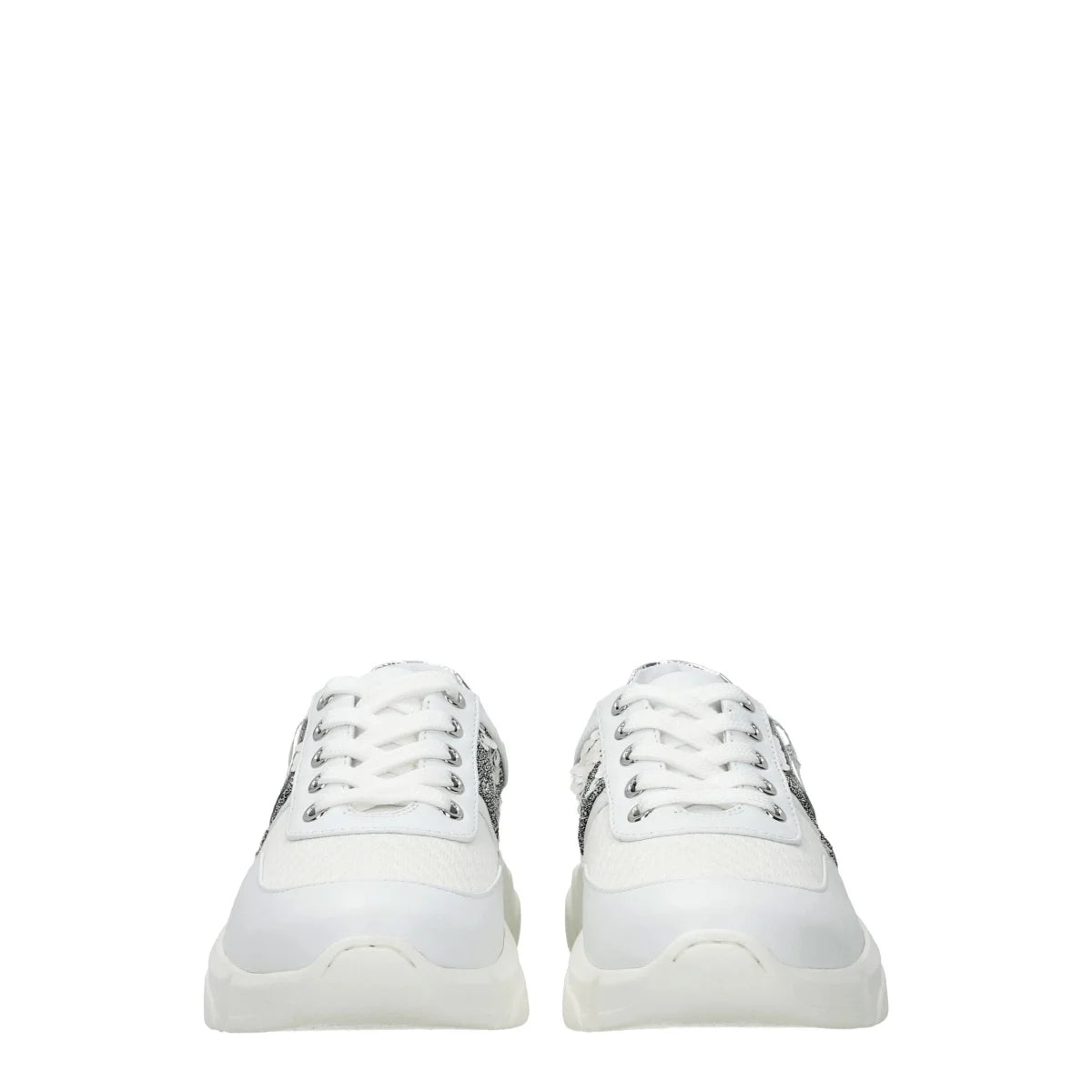 Love Moschino JA15453G1AIM390A White Sneakers with Side Logo Detail