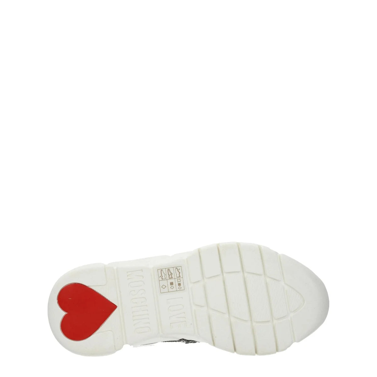 Love Moschino JA15453G1AIM390A White Sneakers with Side Logo Detail