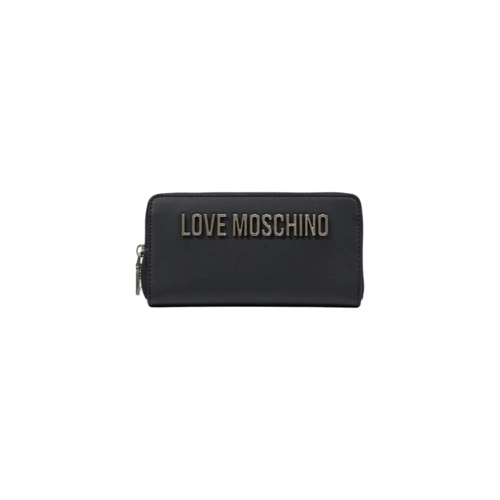 Love Moschino JC5611PP1M Large Womens Wallet in Elegant Gray Polyethylene