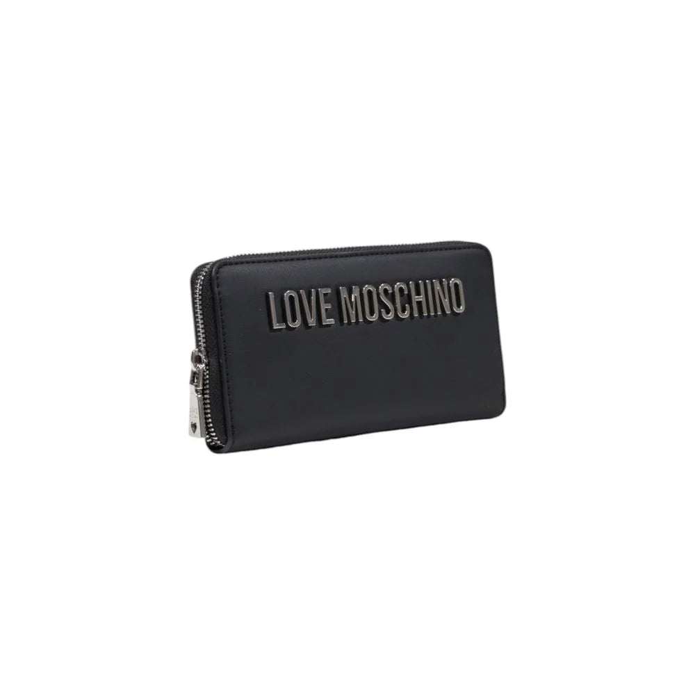 Love Moschino JC5611PP1M Large Womens Wallet in Elegant Gray Polyethylene