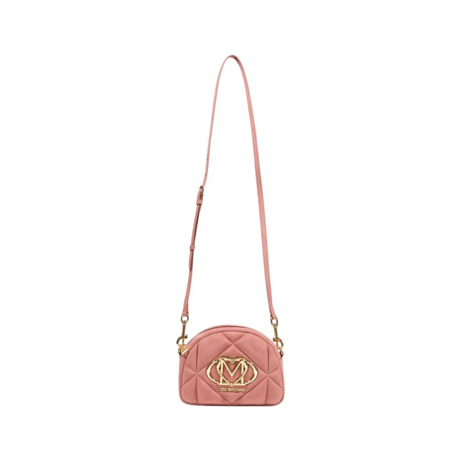 Love Moschino - Pink Suede Leather Handbag