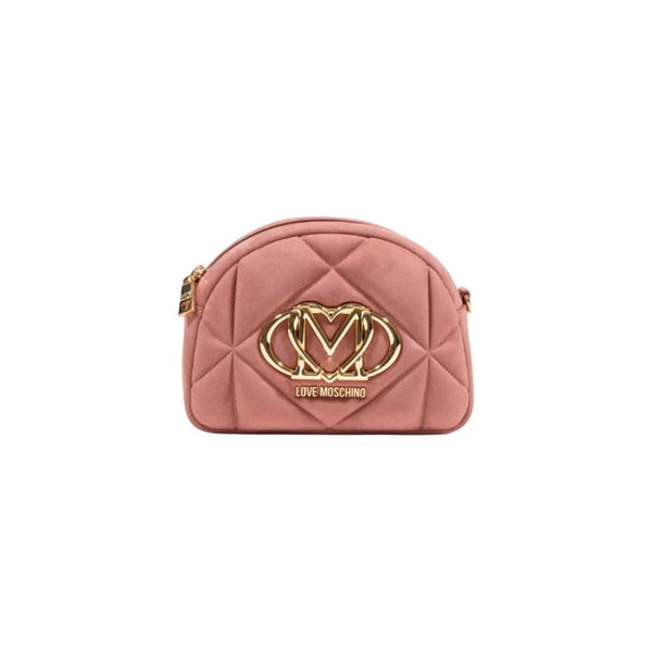 Love Moschino - Pink Suede Leather Handbag