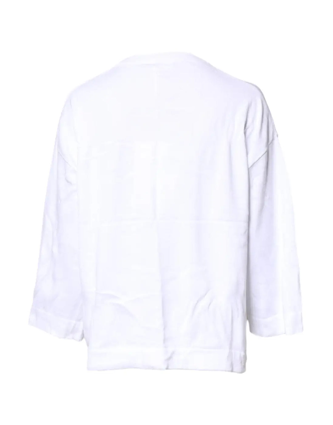 Love Moschino White Graphic Print Cotton Long Sleeves T-shirt