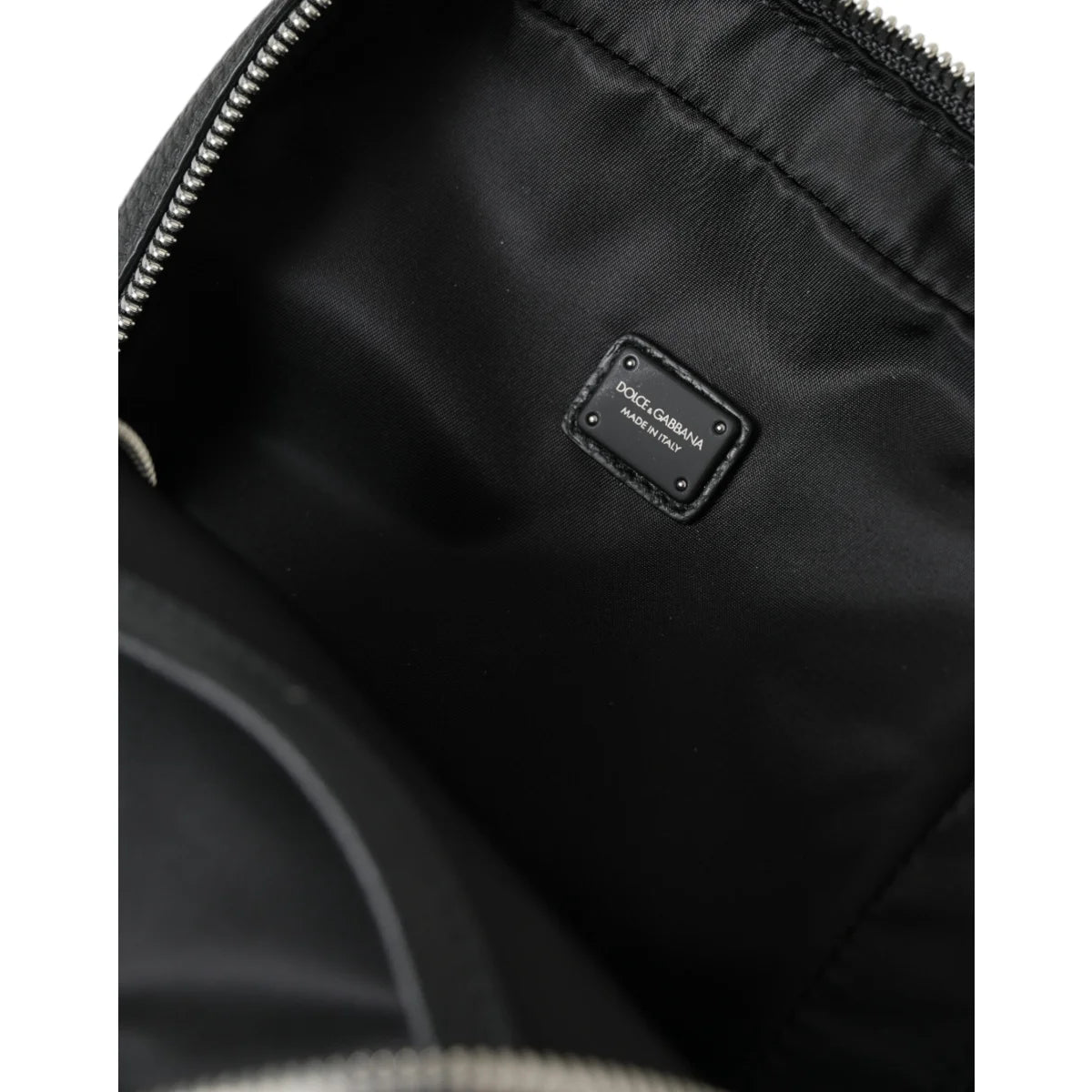 Luxe Black Calf Leather Palermo Backpack by Dolce & Gabbana