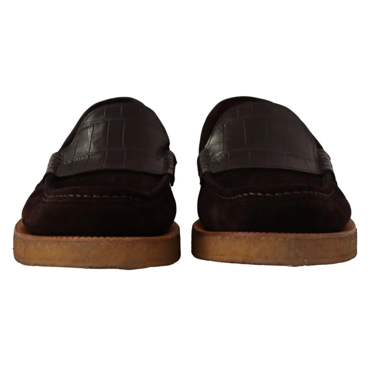 Luxe Dolce & Gabbana Crocodile Loafers with Premium Rubber Sole